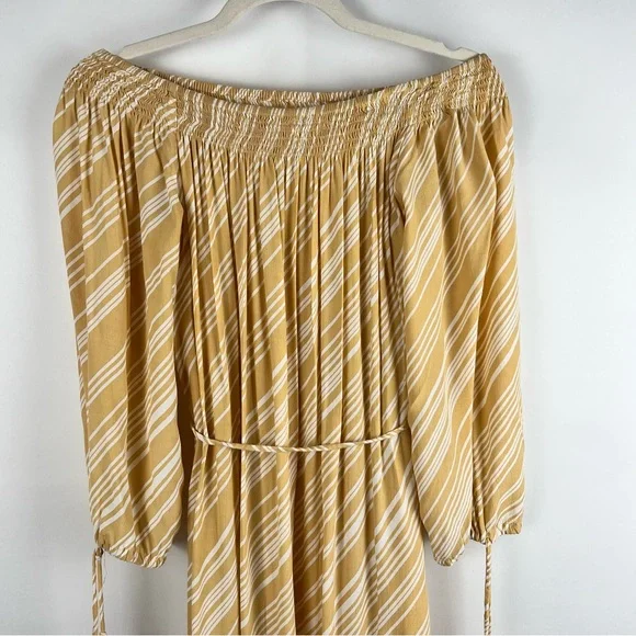 Faithful The Brand Yellow Striped Long Dress Size XS - Picture 10 of 13
